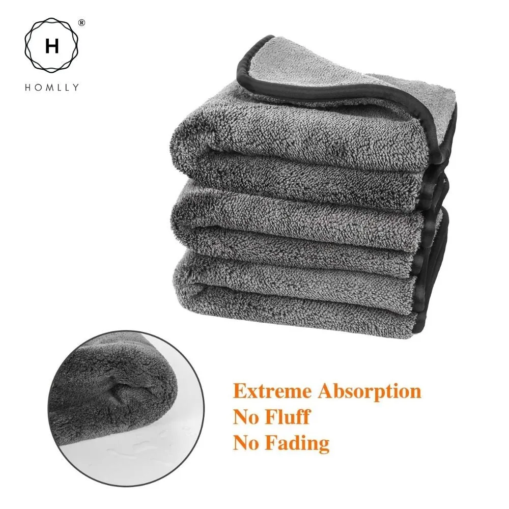 Homlly 1200 GSM Ultra-Thick Double layers Kitchen Cars Drying Microfiber Towel