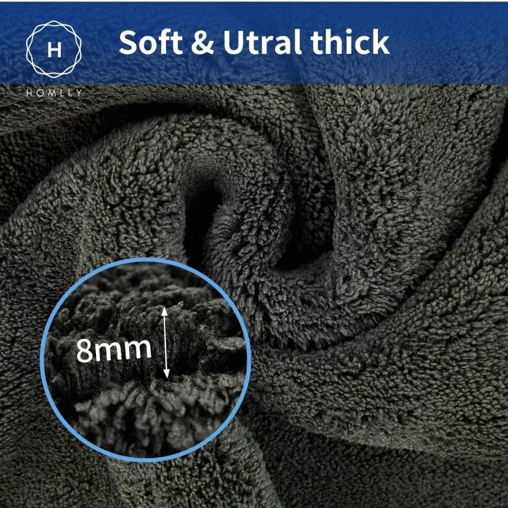 Homlly 1200 GSM Ultra-Thick Double layers Kitchen Cars Drying Microfiber Towel