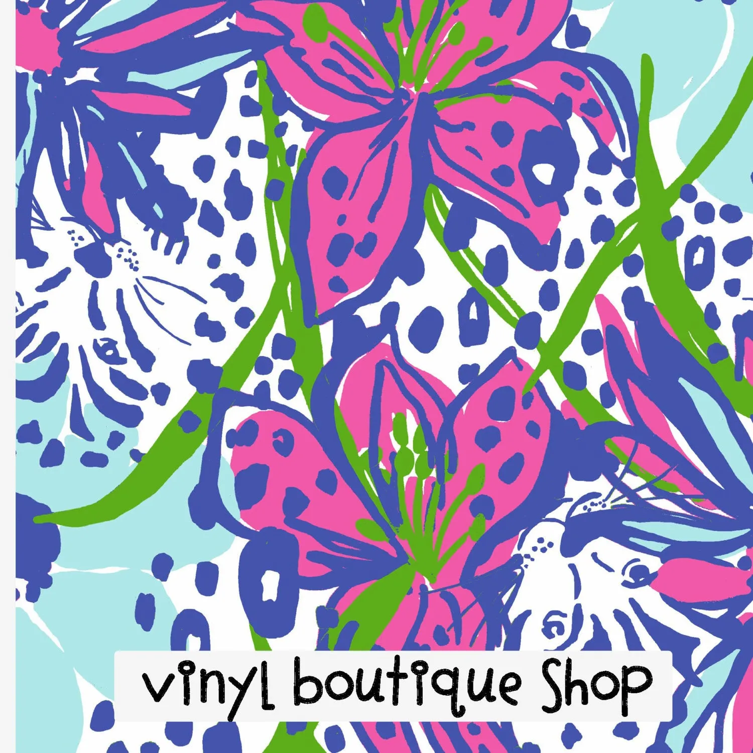 In The Garden Lilly Inspired Printed Patterned Craft Vinyl