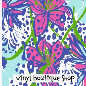 In The Garden Lilly Inspired Printed Patterned Craft Vinyl