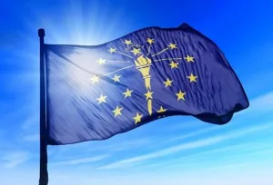 Indiana Outdoor State Flag - #402804