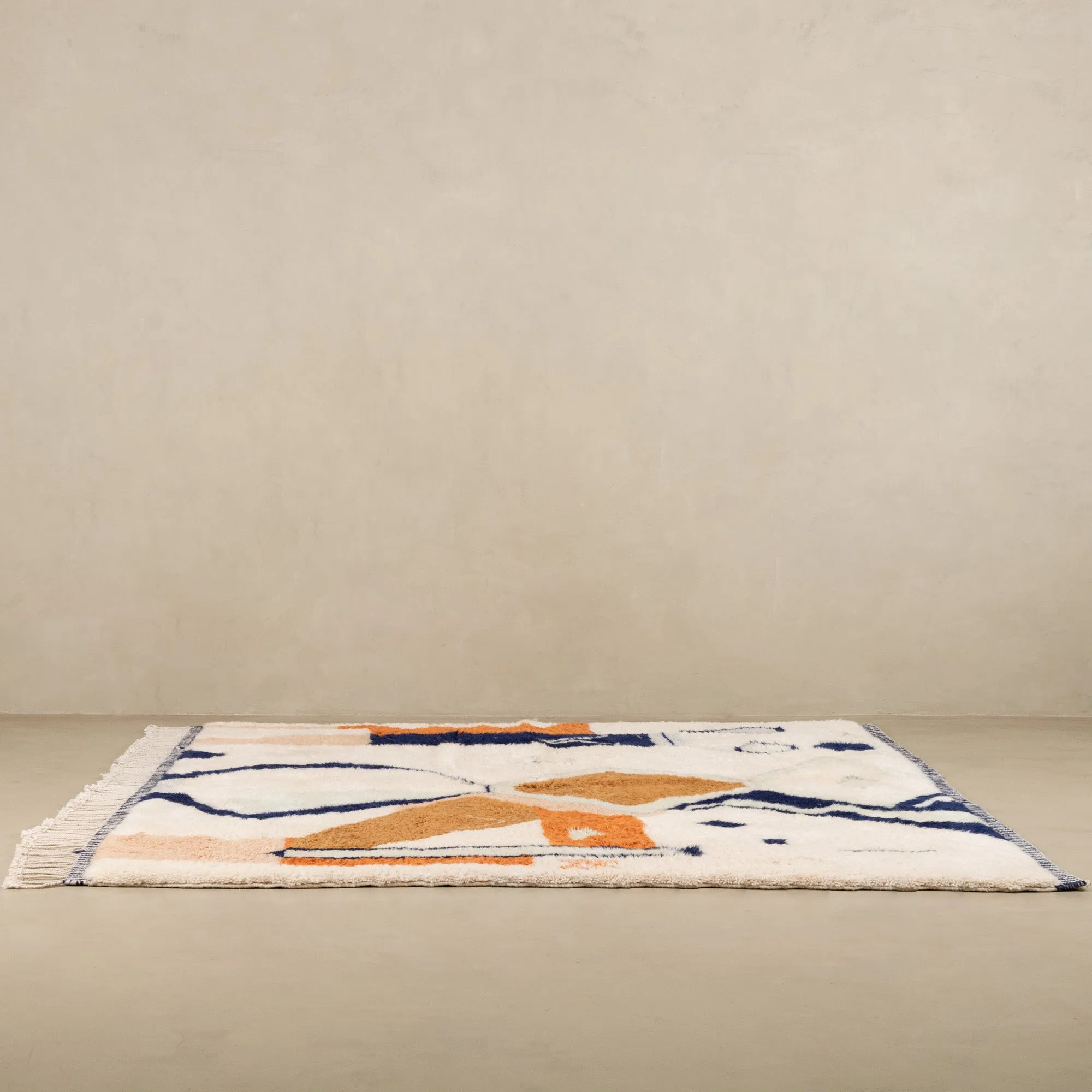 Ink Flowing - Luxury Shag Moroccan Rug