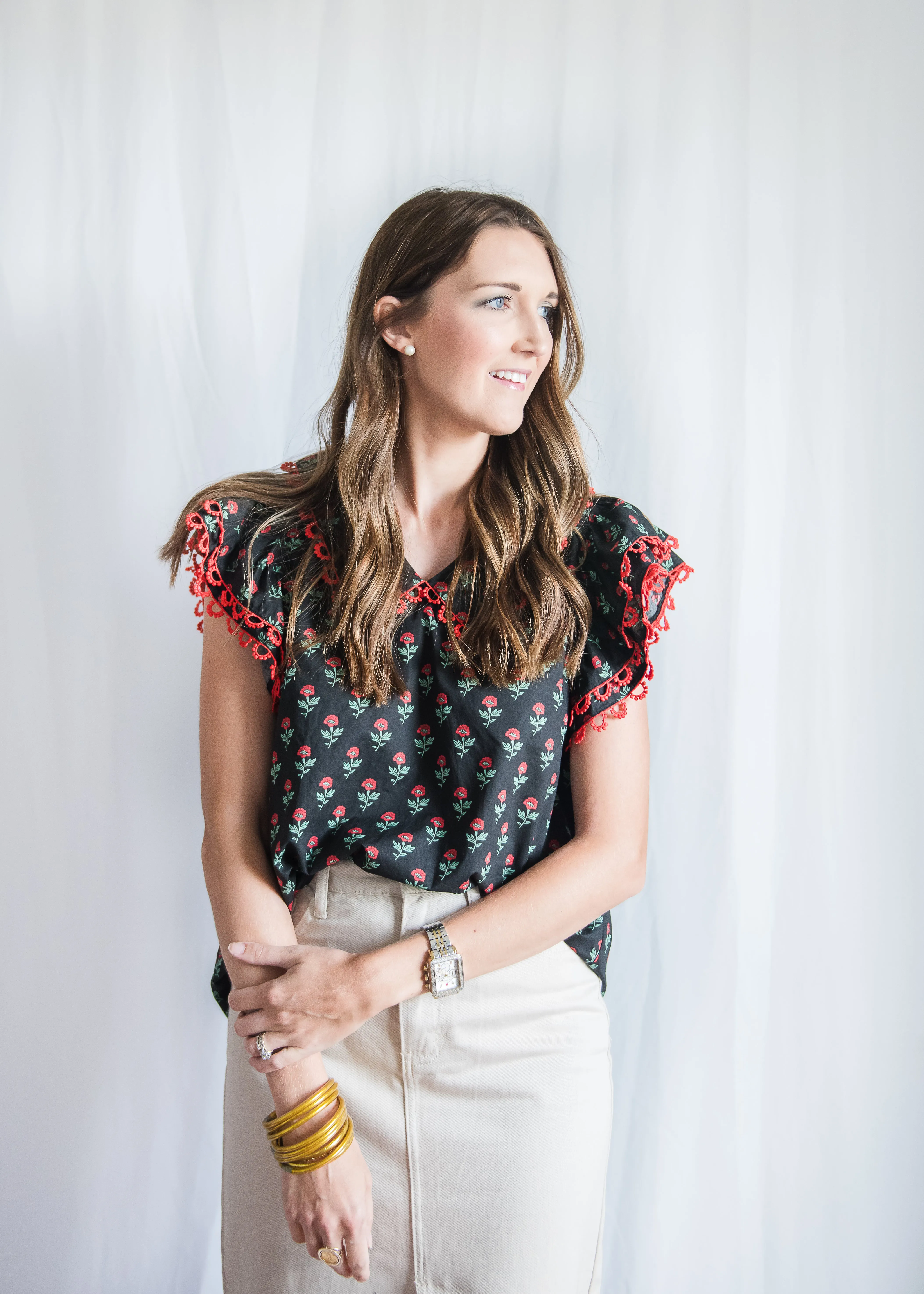 It's all in the Details! Black Blouse
