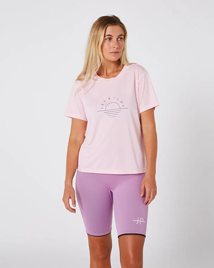 Jetpilot Pacer Dri Fit Ladies Tee - Pink