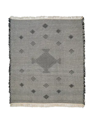 Khadija’s Black and White Flatweave