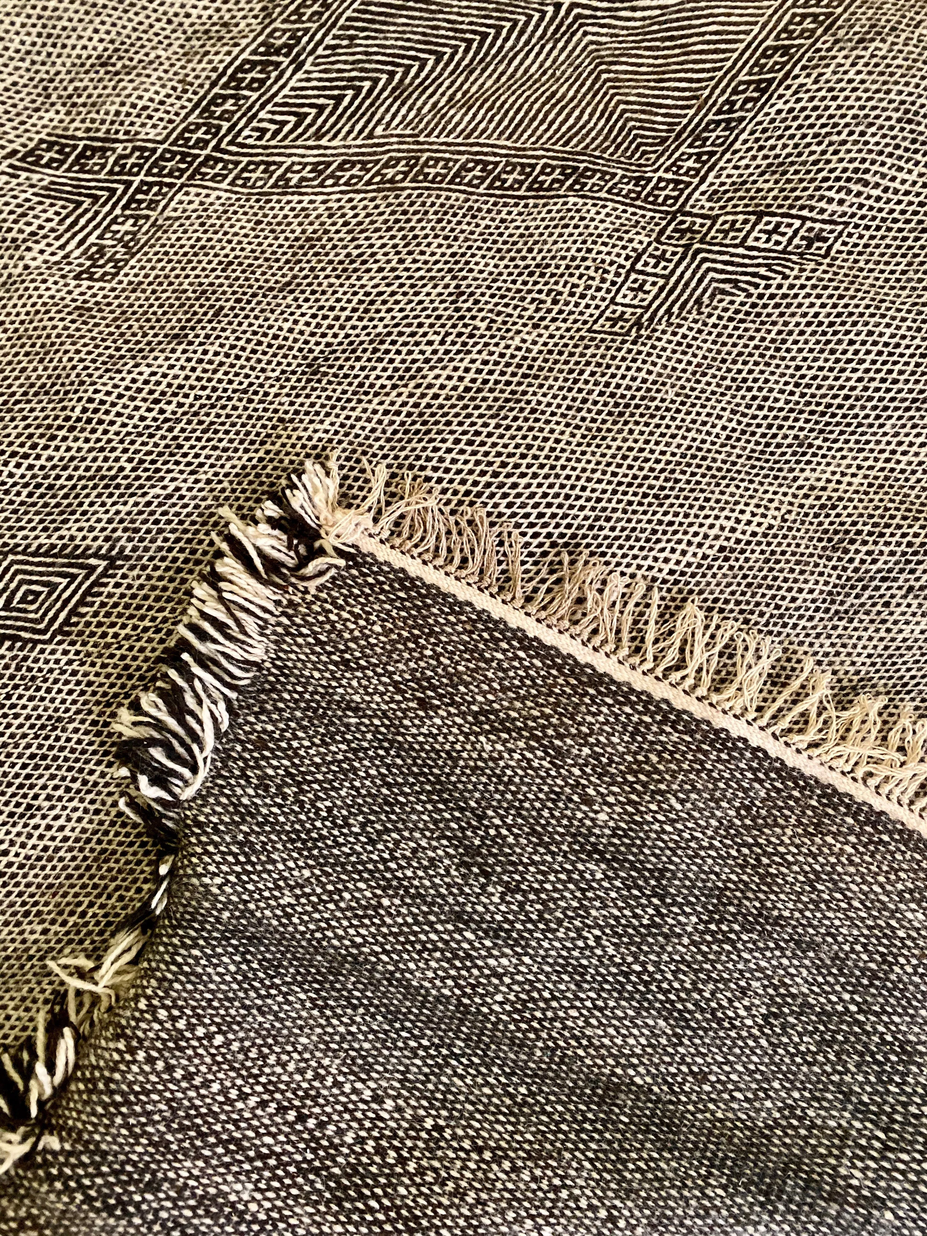 Khadija’s Black and White Flatweave