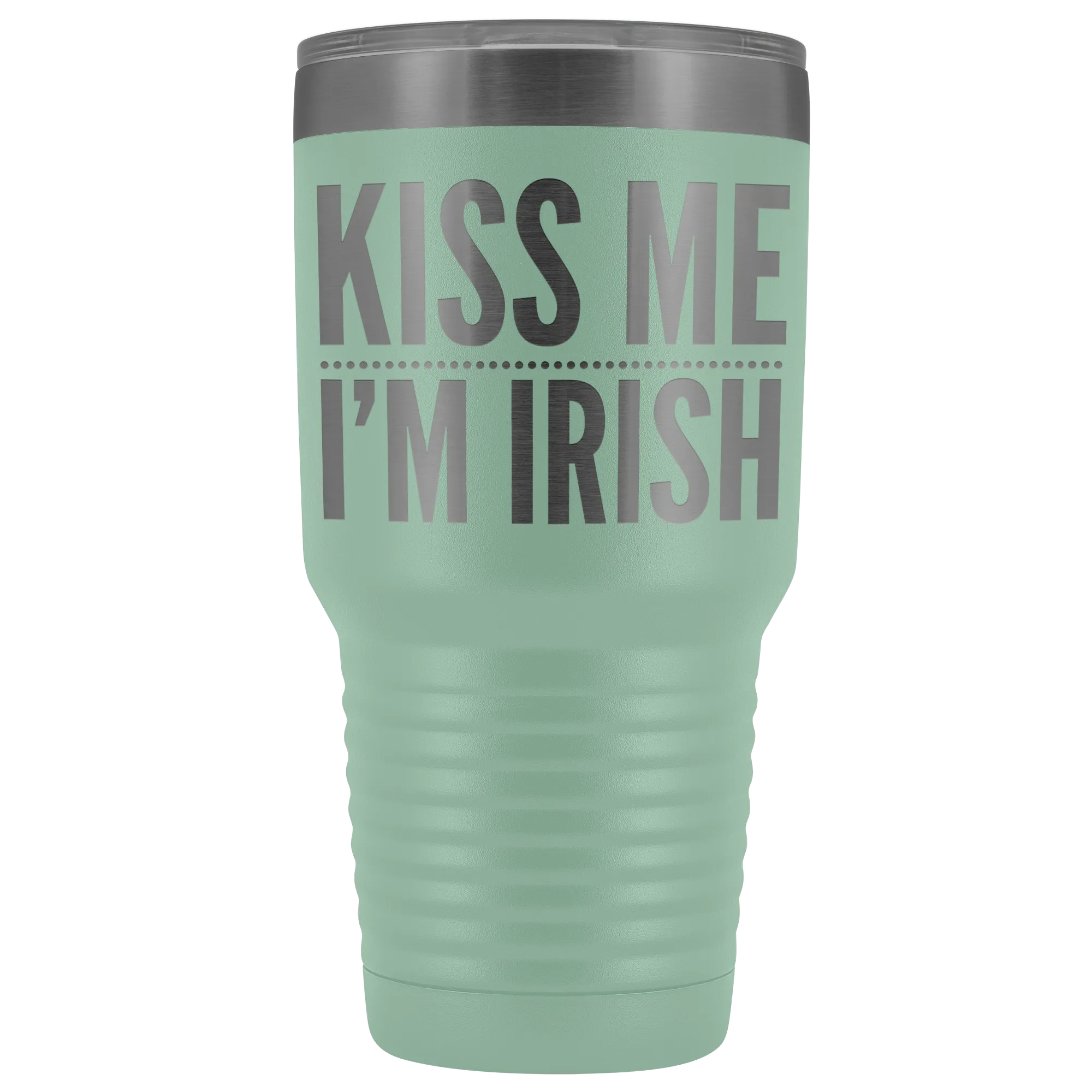 Kiss Me I'm Irish St Patricks Day Tumbler Travel Mug Funny Beer Tumbler Double Wall Vacuum Insulated Hot Cold Cup 30oz BPA Free
