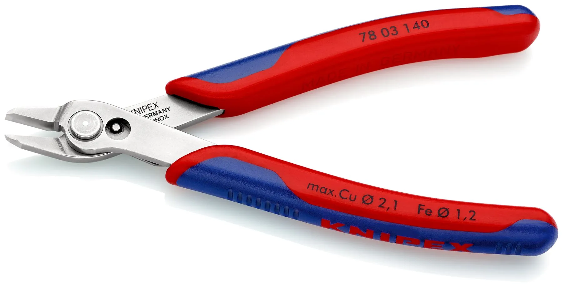 KNIPEX Electronics Super Knips XL Precision Cutting Pliers 140mm Multi Component Grips 78 03 140