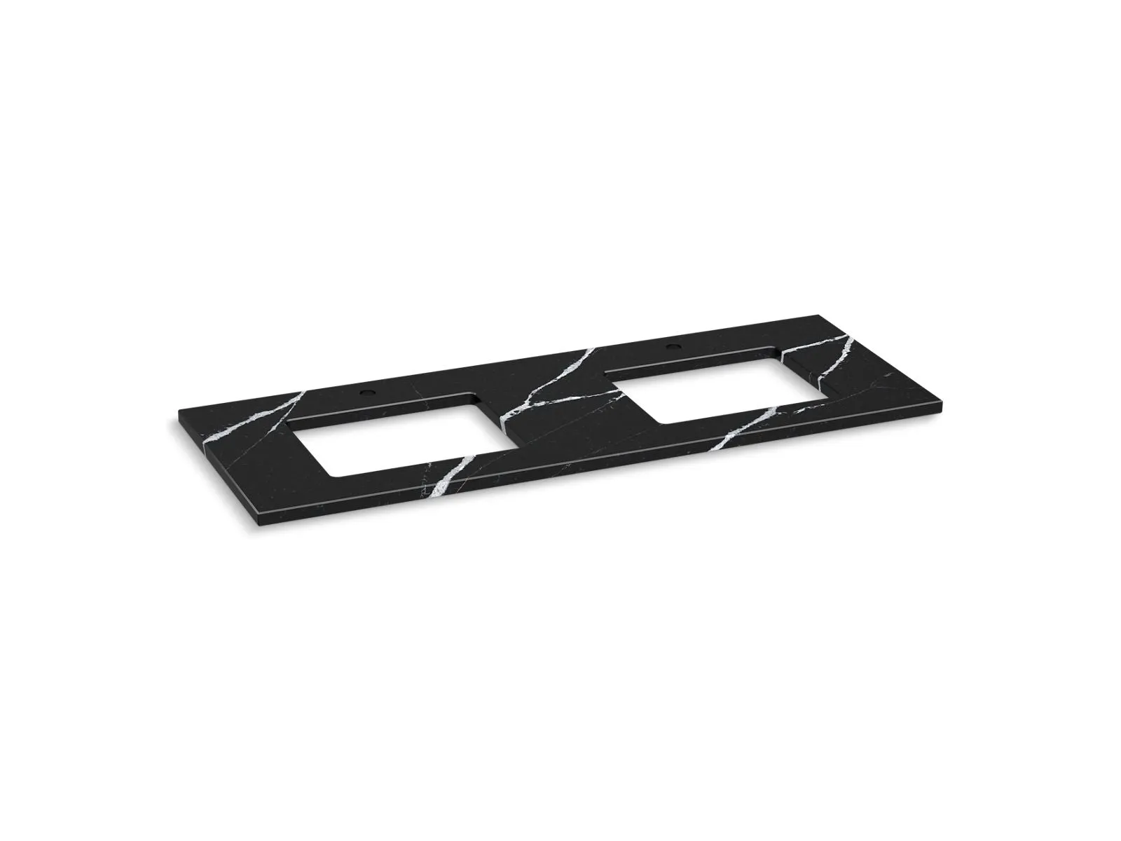 KOHLER K-28258 Silestone 61" quartz vanity top with two rectangular cutouts