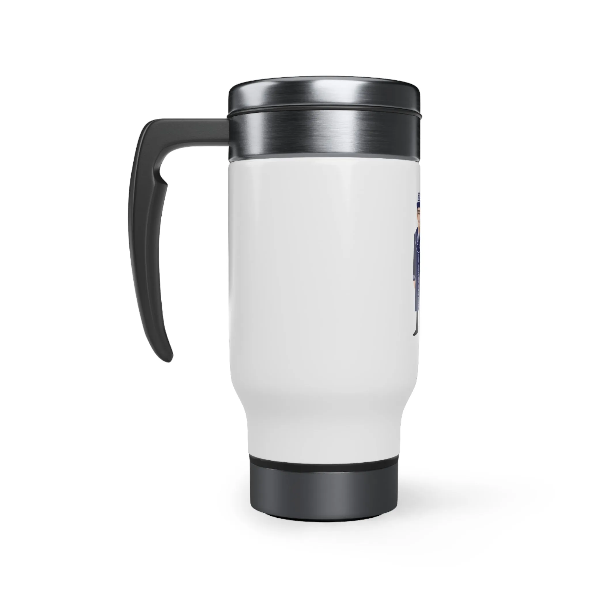 Kyrgystan Stainless Steel Travel Mug with Handle, 14oz