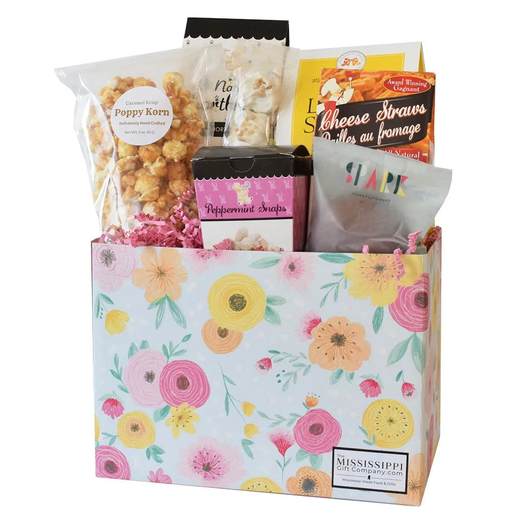 Large Floral Mint Gift Box