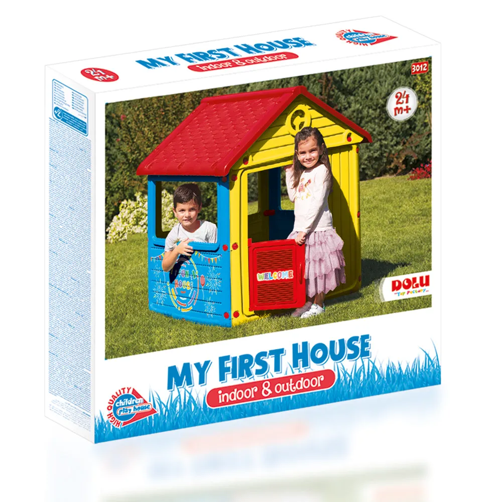 Large Indoor & Outdoor 2 Children Sturdy Playhouse with Front Door & Windows | Ages 2-5 Years