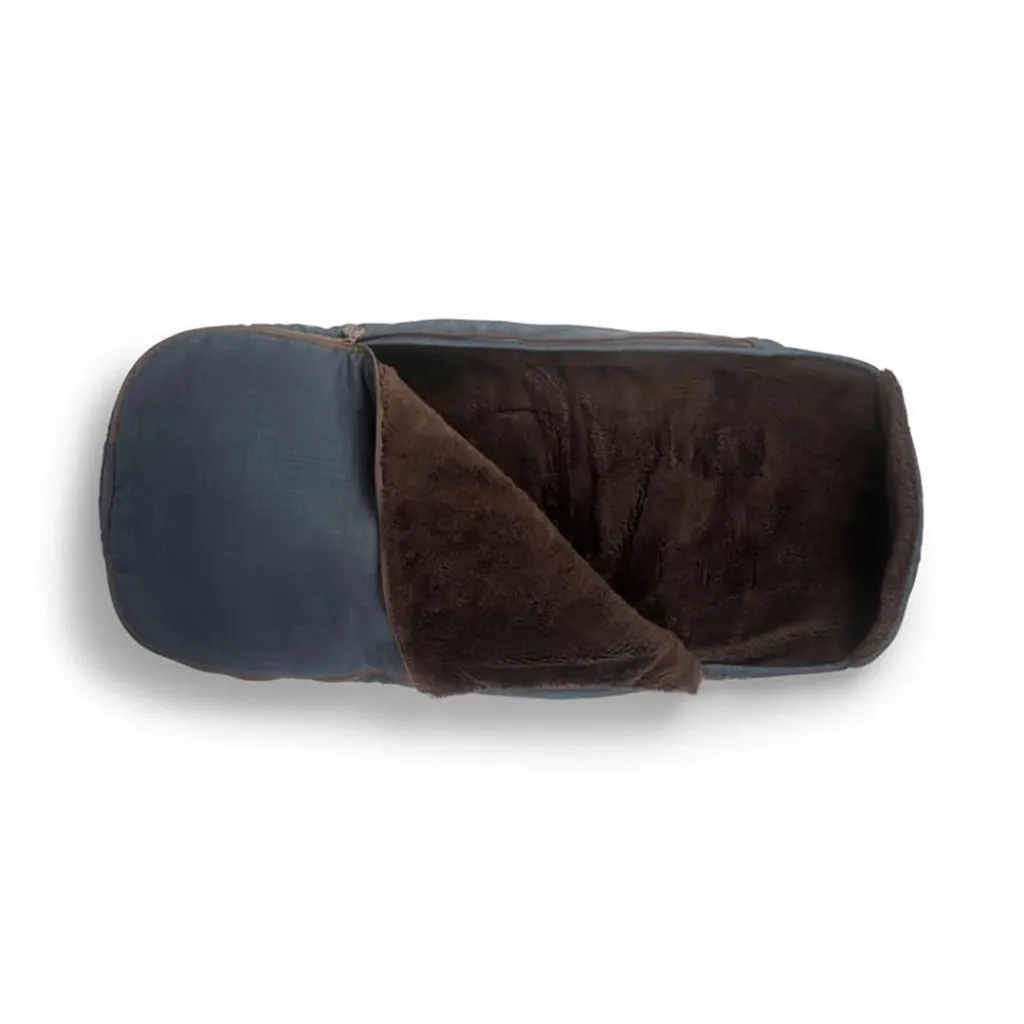 LECLERC Influencer Air Footmuff Teddy - Denim Blue (DAMAGED BOX)