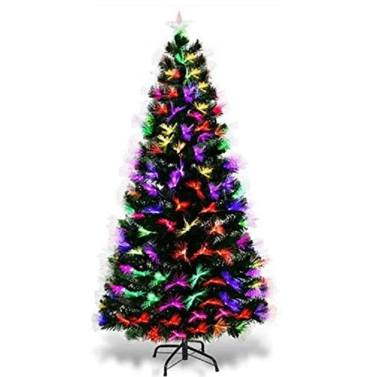LED Fibre Optic Multicoloured Christmas Tree - 6FT