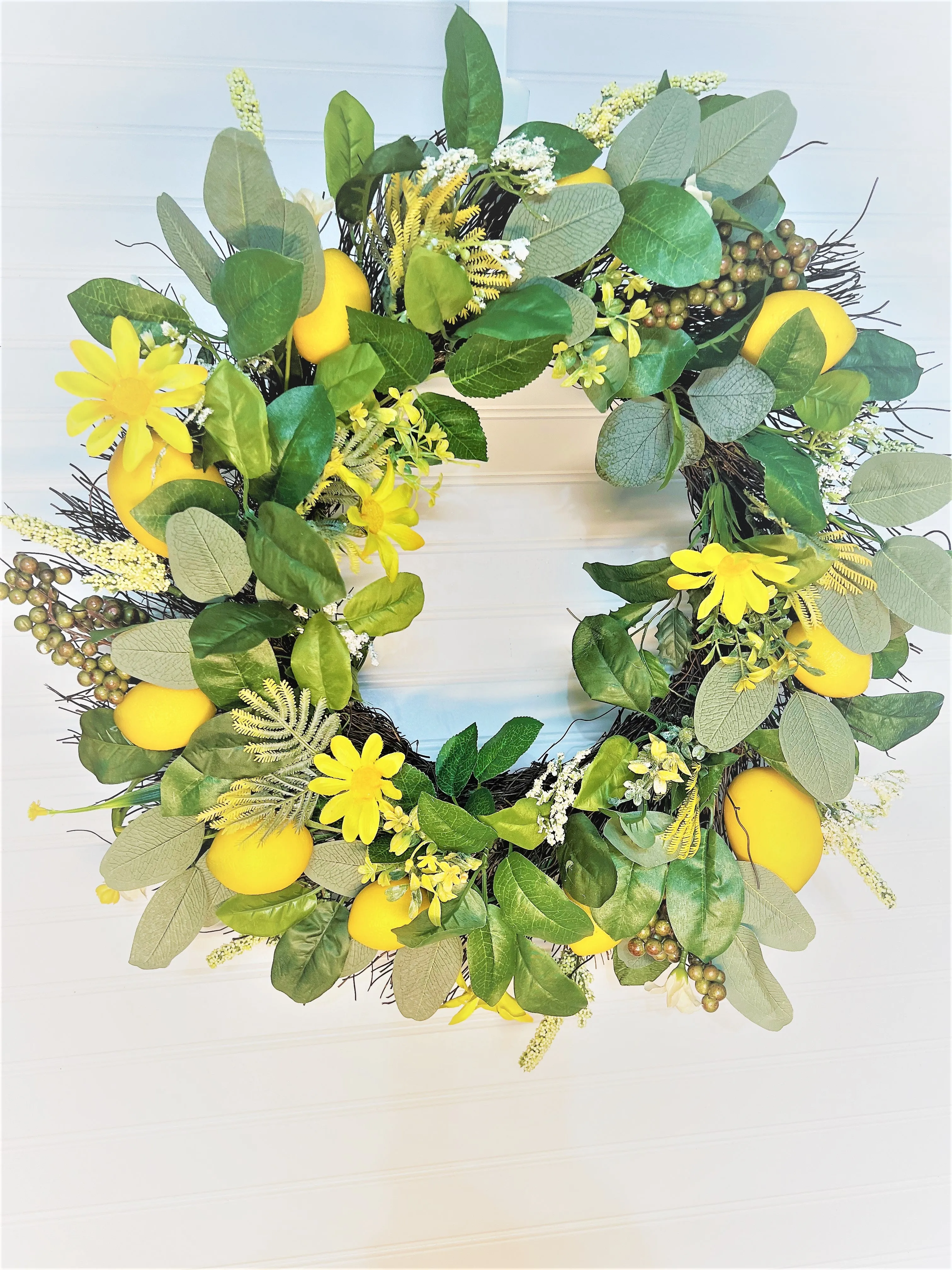 Lemon Spring/Summer Wreath 24"