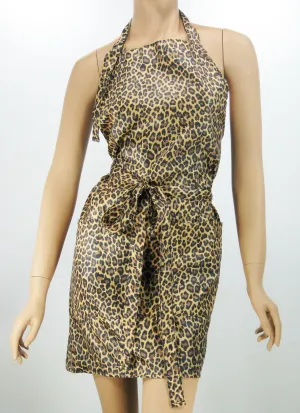Leopard Hairdresser Pet Groomer Apron