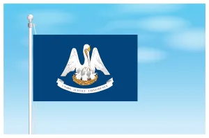 Louisiana Outdoor State Flag - #402808