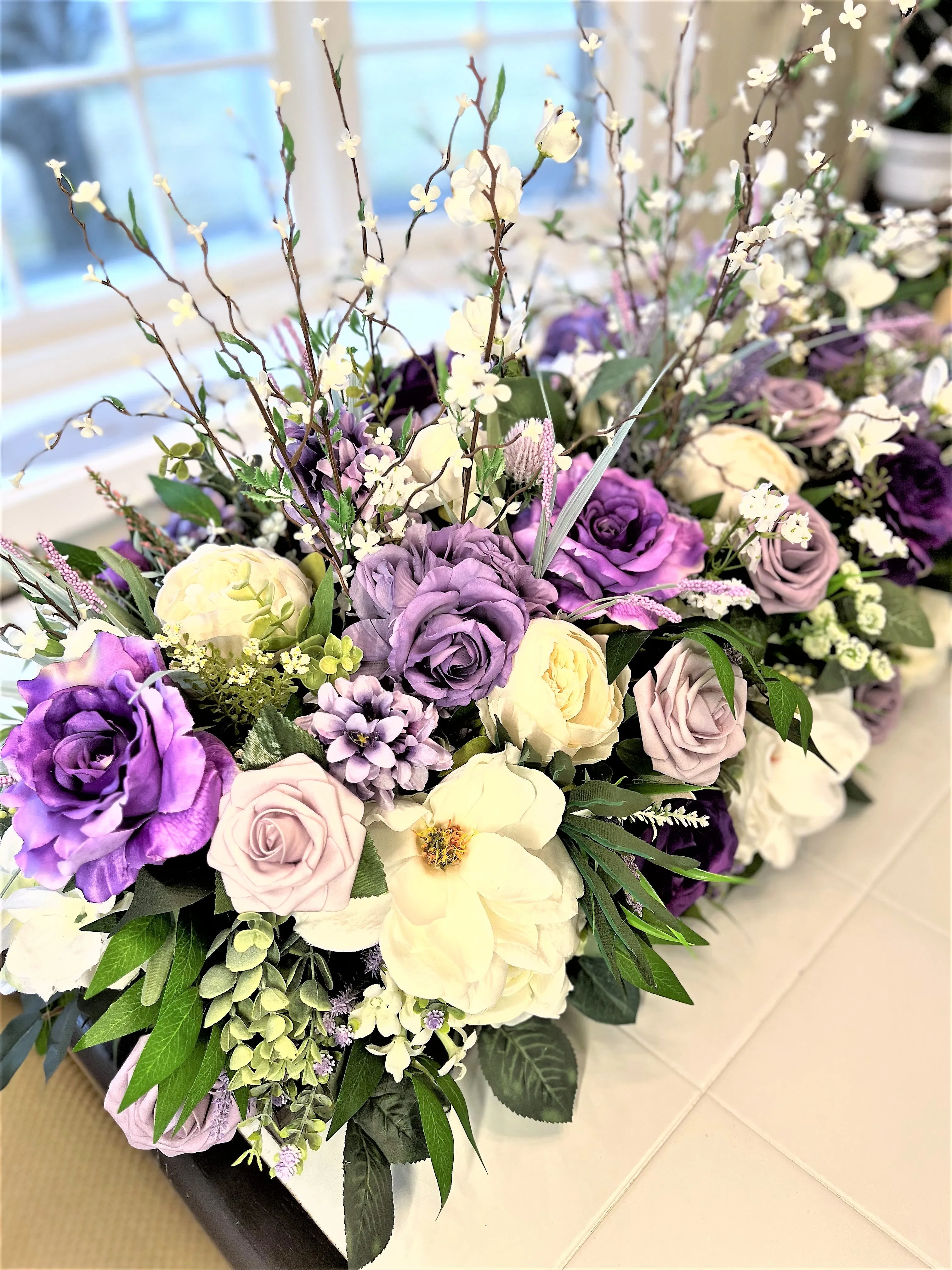 Luxury Centerpiece, Table Centerpiece 32" L X 14" W X 22" H
