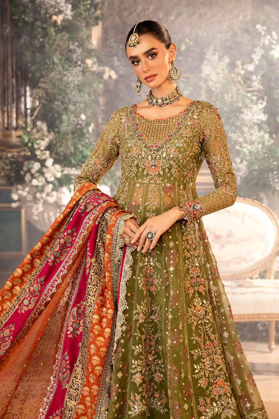 Maria.B | Embroidered Organza Suit '24 | MBD-2906