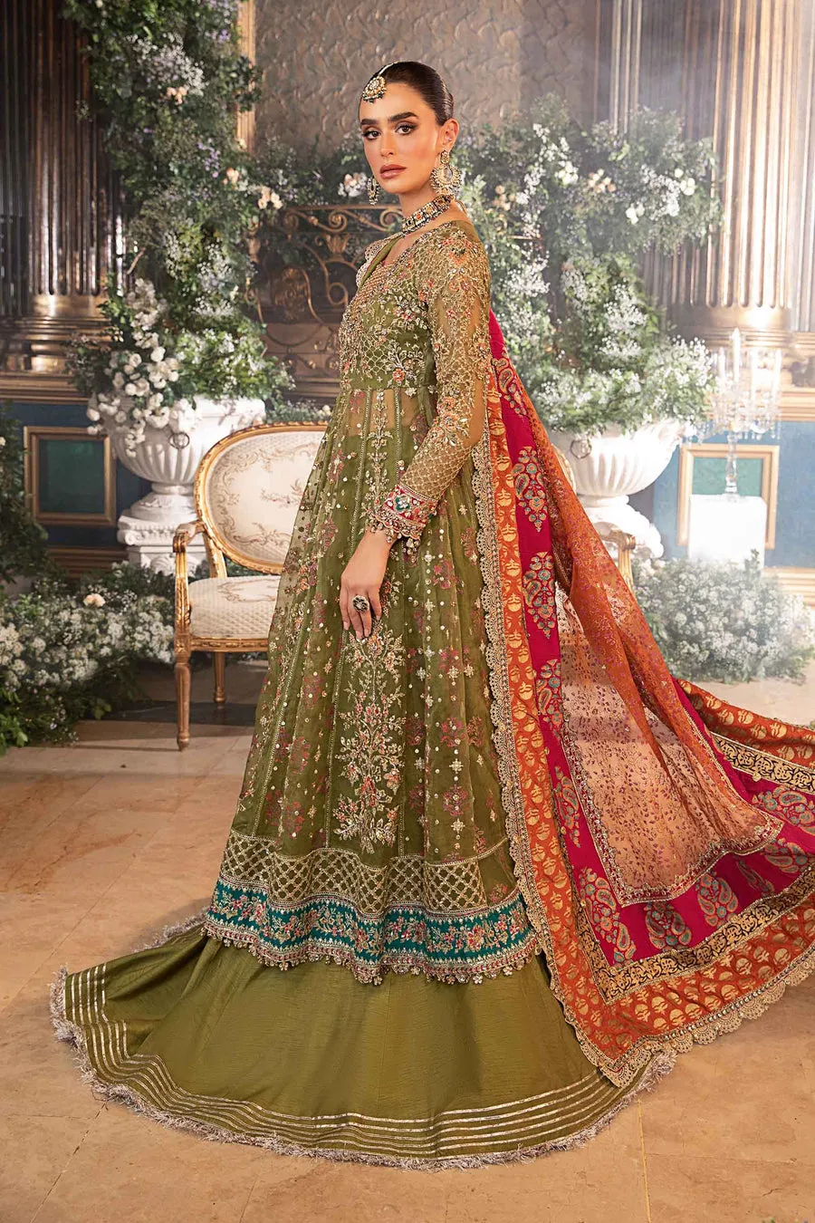 Maria.B | Embroidered Organza Suit '24 | MBD-2906