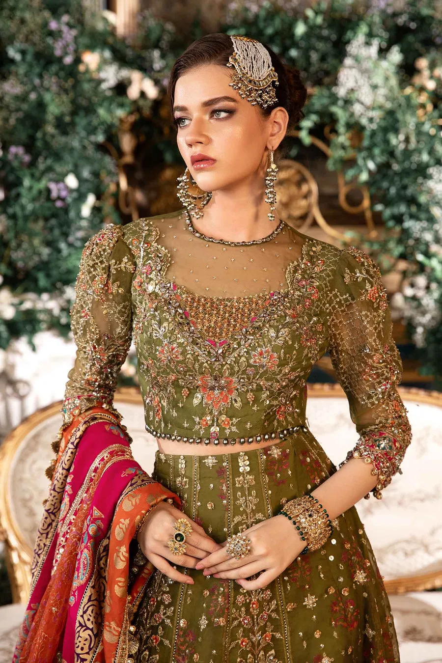 Maria.B | Embroidered Organza Suit '24 | MBD-2906
