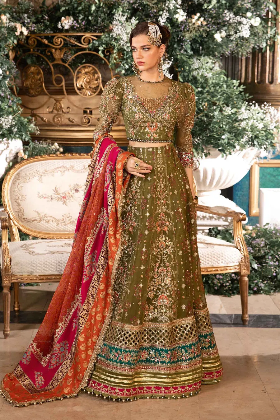 Maria.B | Embroidered Organza Suit '24 | MBD-2906