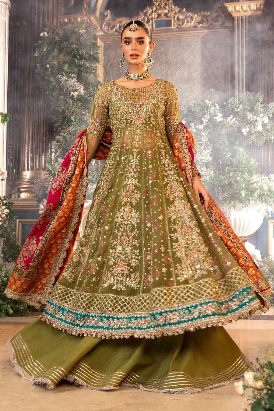 Maria.B | Embroidered Organza Suit '24 | MBD-2906