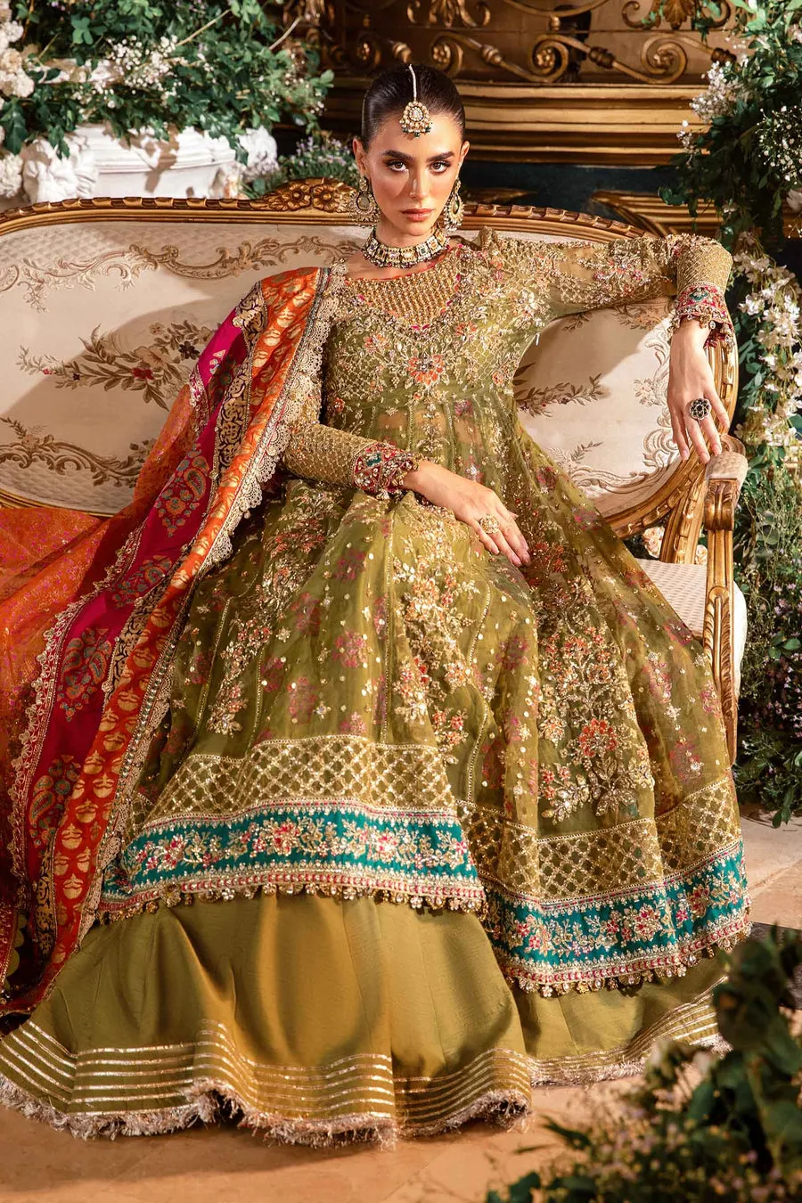 Maria.B | Embroidered Organza Suit '24 | MBD-2906