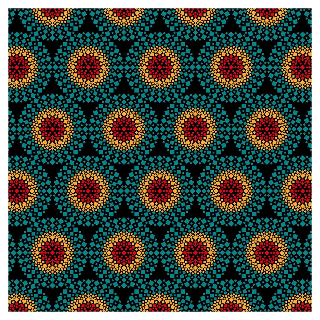 Mayan Geometric Symbol Adhesive Vinyl Sheet