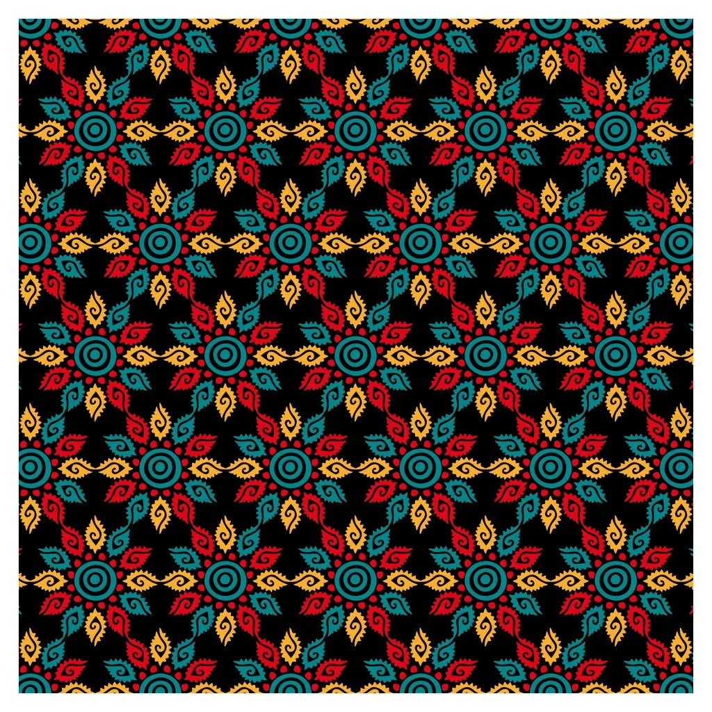 Mayan Geometric Symbol Adhesive Vinyl Sheet