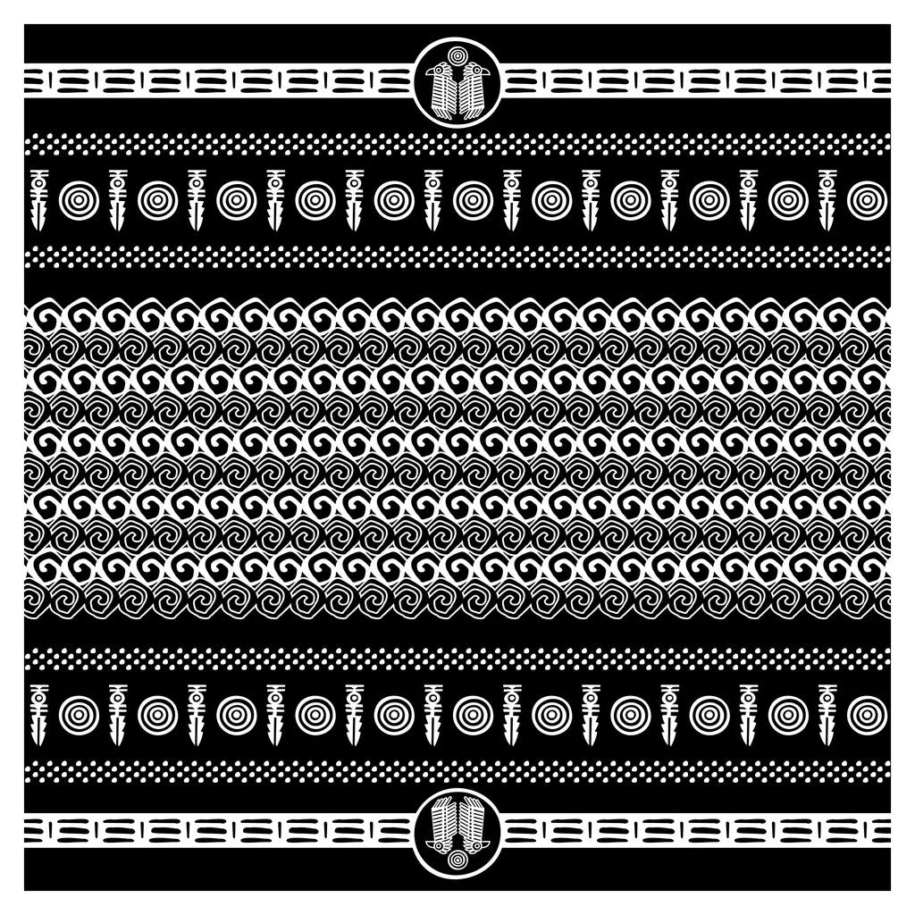 Mayan Geometric Symbol Adhesive Vinyl Sheet
