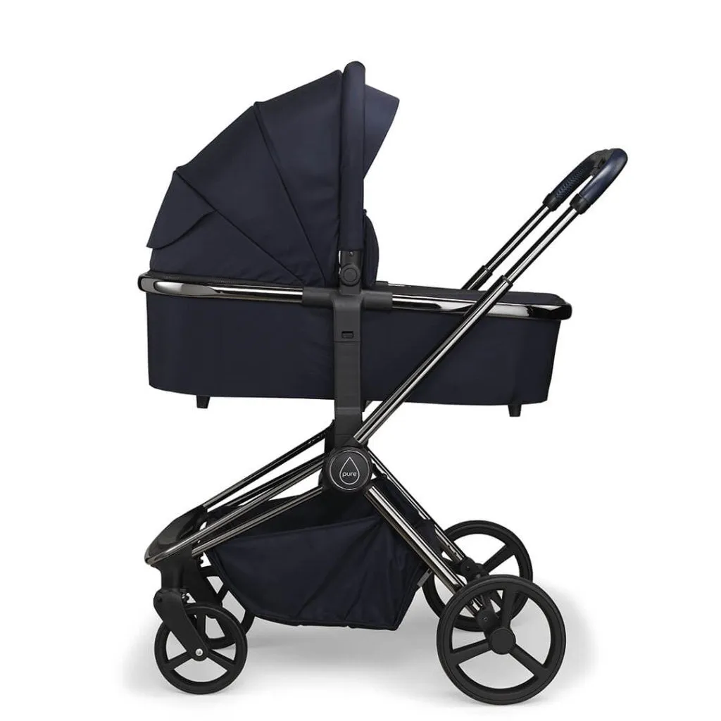 MEE-GO Pure Pushchair with Carrycot & Accessories - True Blue