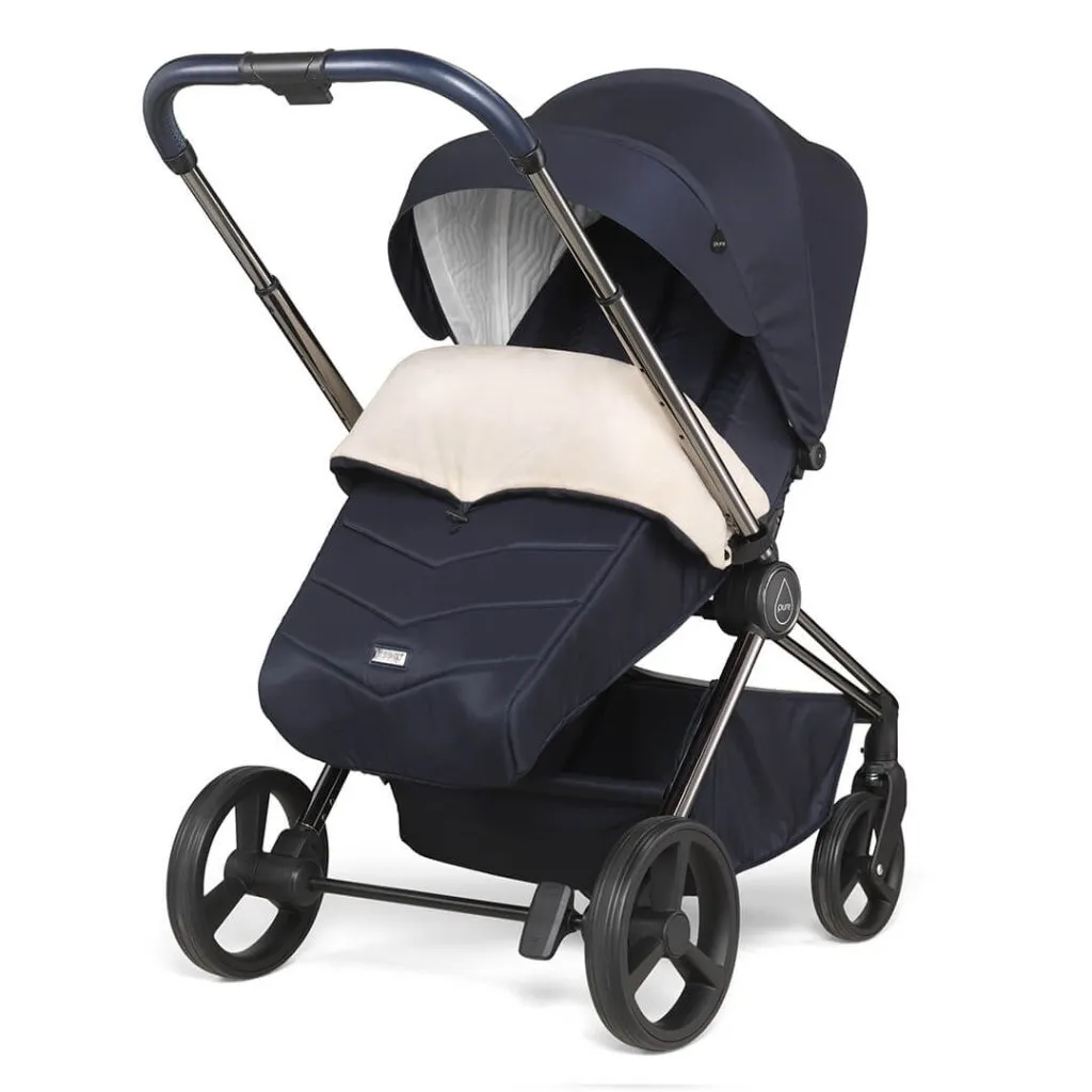 MEE-GO Pure Pushchair with Carrycot & Accessories - True Blue