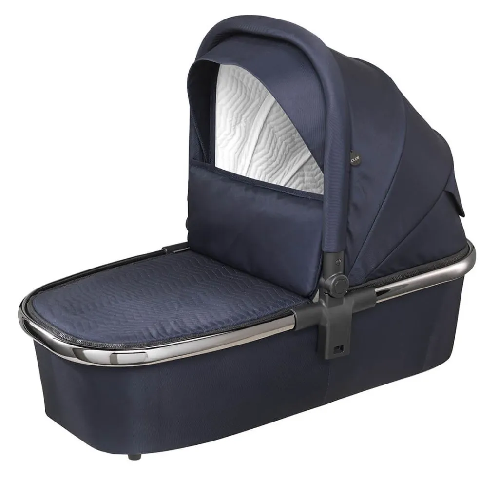 MEE-GO Pure Pushchair with Carrycot & Accessories - True Blue