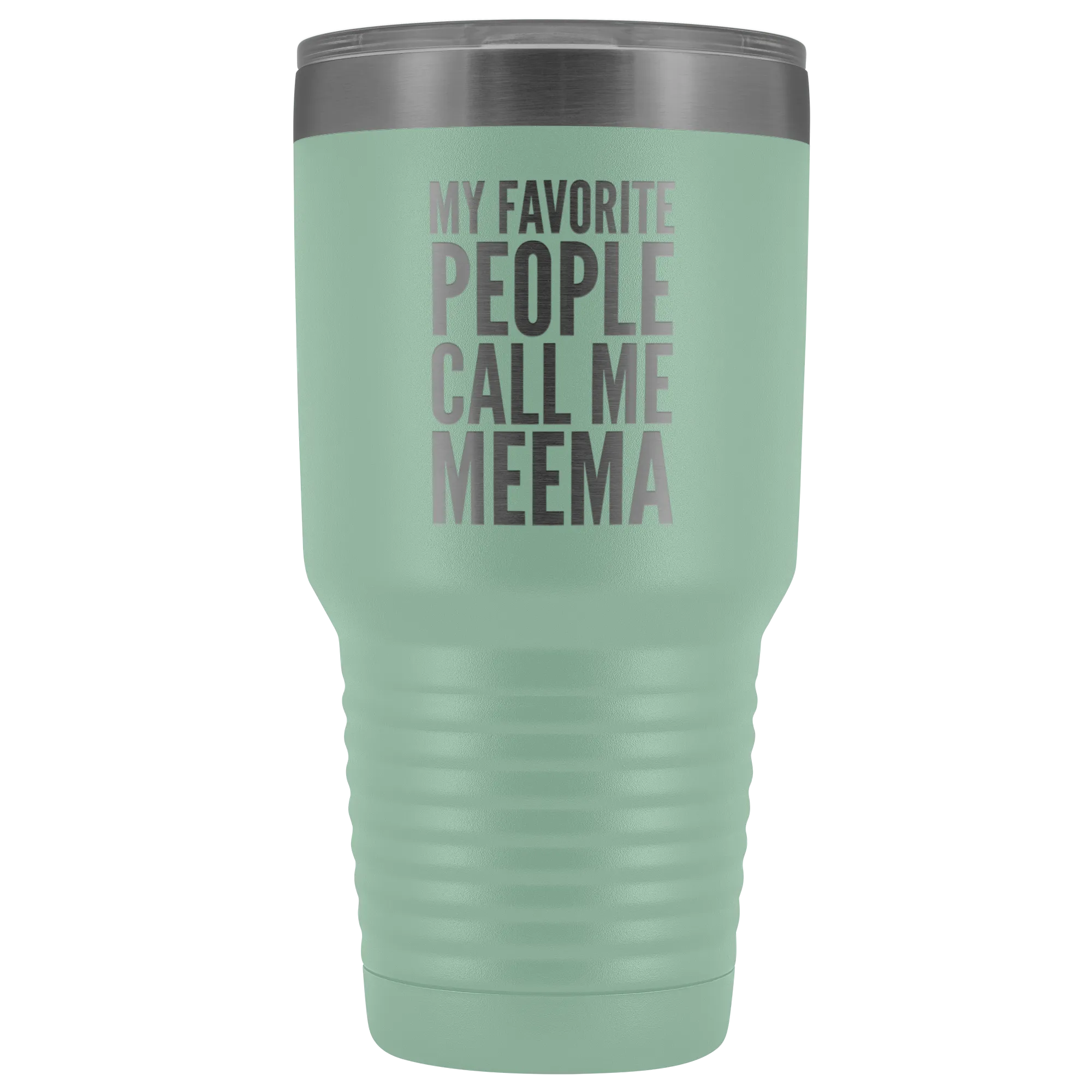 Meema Gifts My Favorite People Call Me Meema Tumbler Funny Metal Mug Double Wall Insulated Hot Cold Travel Cup 30oz BPA Free