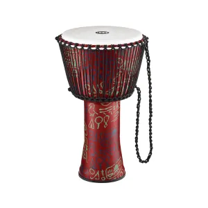 MEINL Percussion PADJ1-XL-F 14inch Rope Tuned Travel Series Djembe, Pharaoh's Script