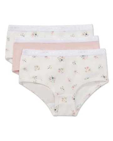 Memoi Girls Panties 3-Pack - Ditsy Floral MKU-1101