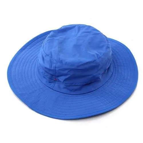 Men Women Taslon Wide Brim Outdoor Fishing Quick Drying Bucket Cap UV Protection Sun Hat