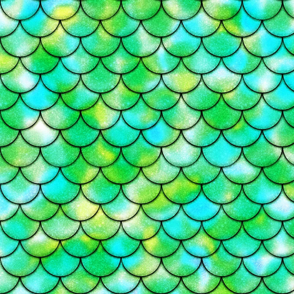 Mermaid Tail Adhesive Vinyl Sheet