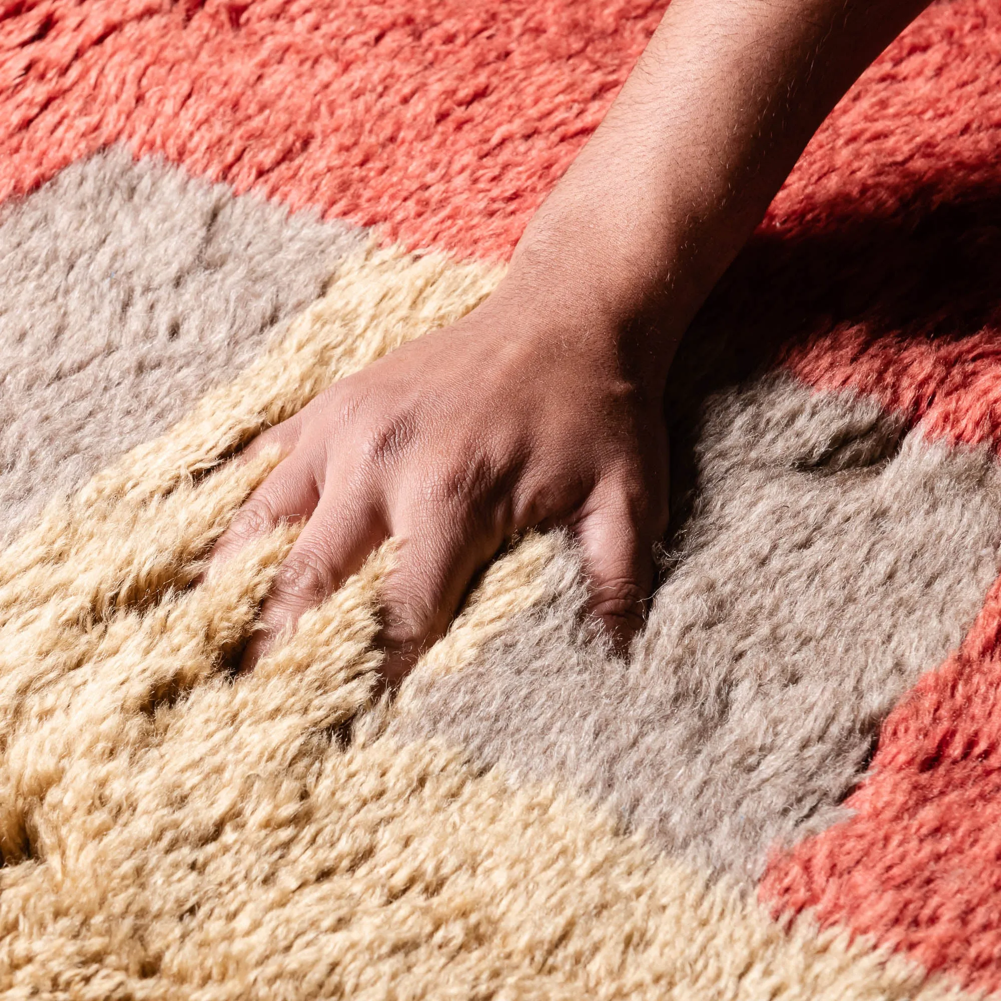 Messy Painting - Luxury Shag Moroccan Rug