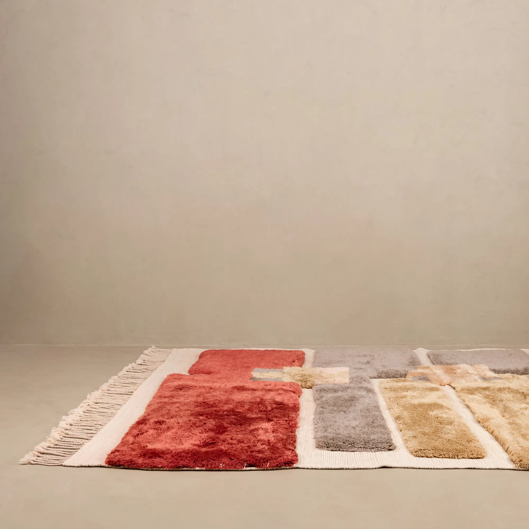 Messy Painting - Luxury Shag Moroccan Rug
