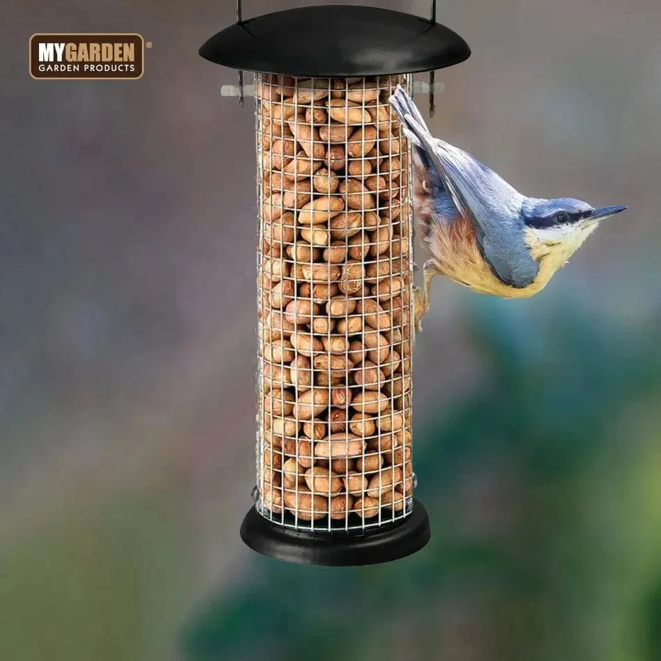 Metal Hanging Nut Feeder Bird Feeding Station Outdoor Garden