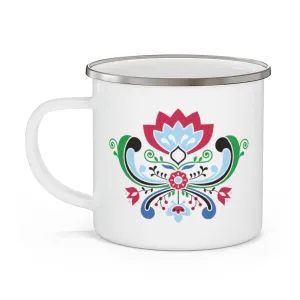 Midsummer Rosemaling Camping Mug