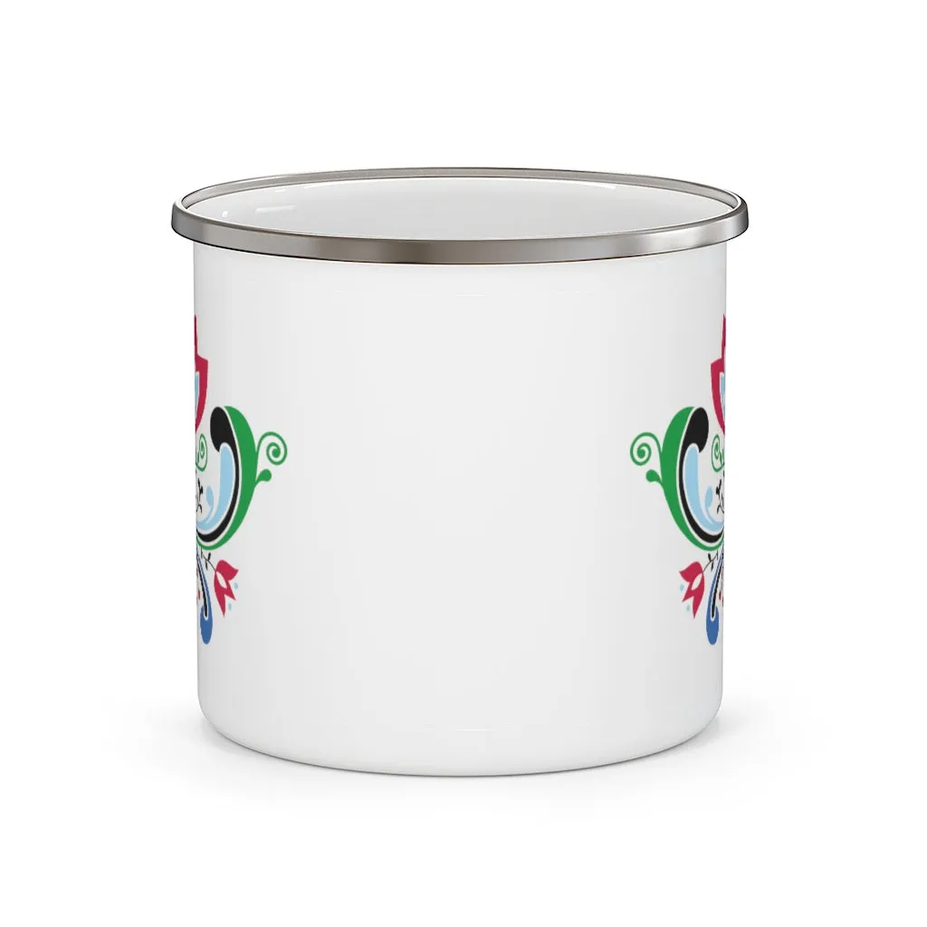 Midsummer Rosemaling Camping Mug