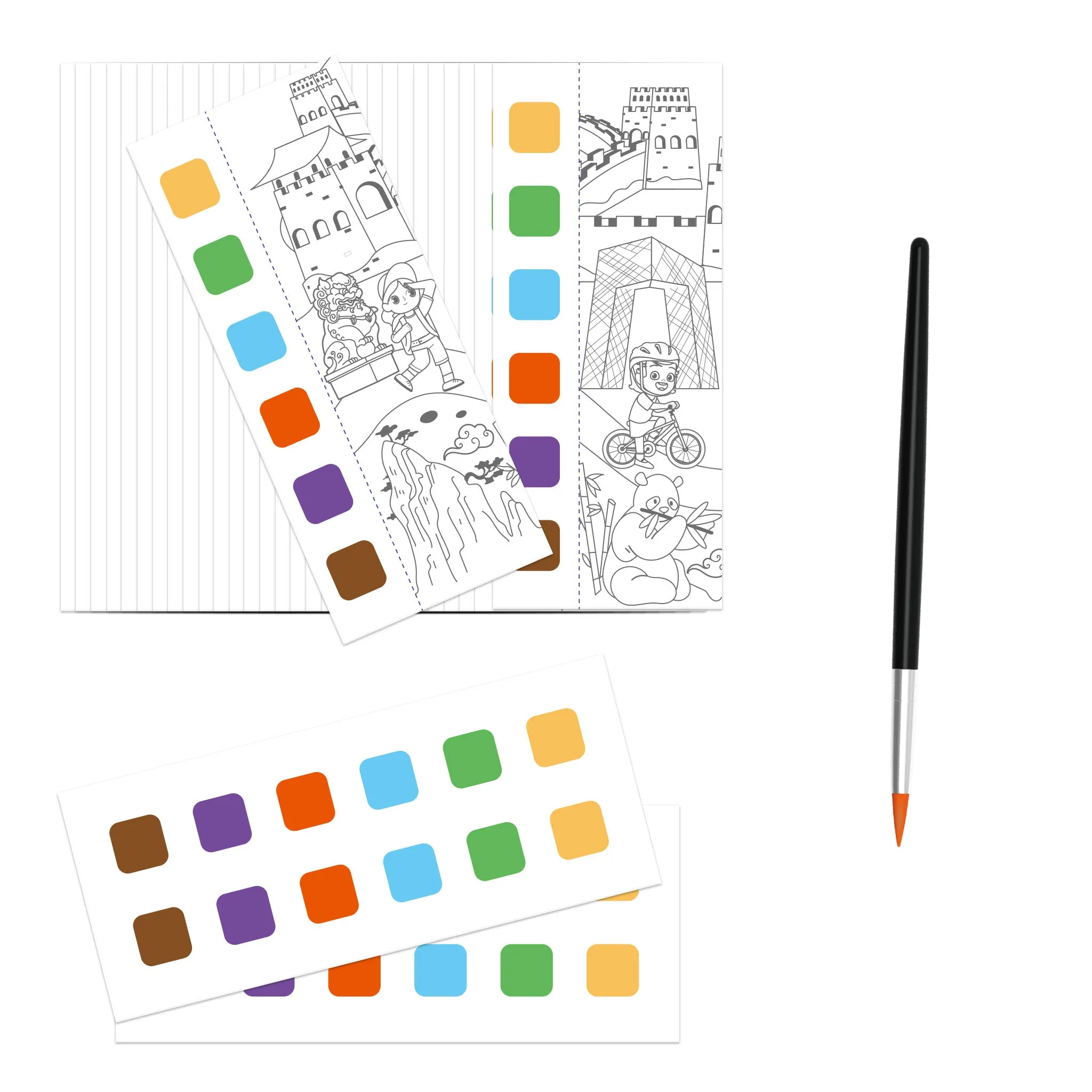 MierEdu | Pocket Water Colour Painting Book | Travel Around the World