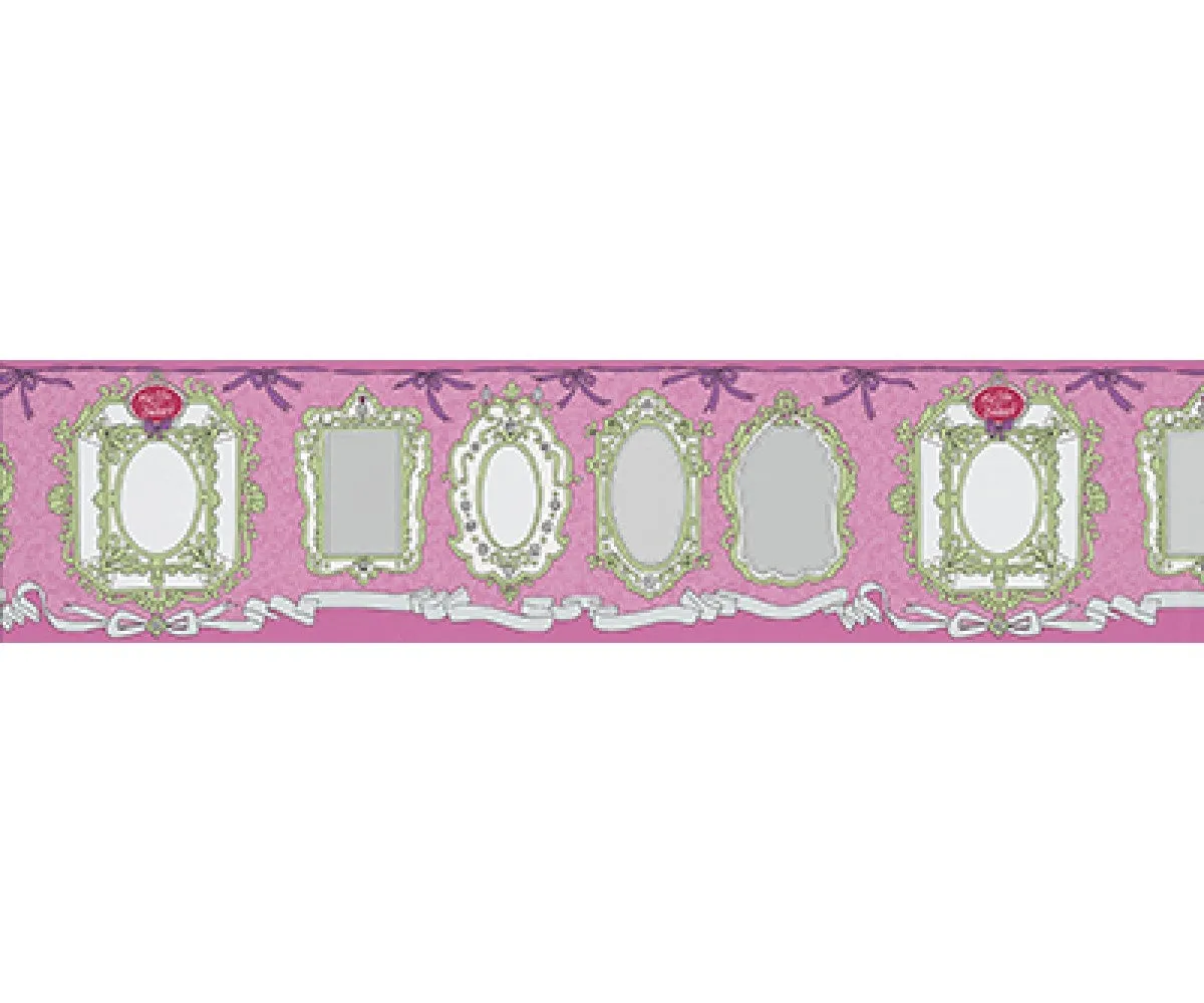 Mirror Frames Pink 0098-17 Wallpaper Border