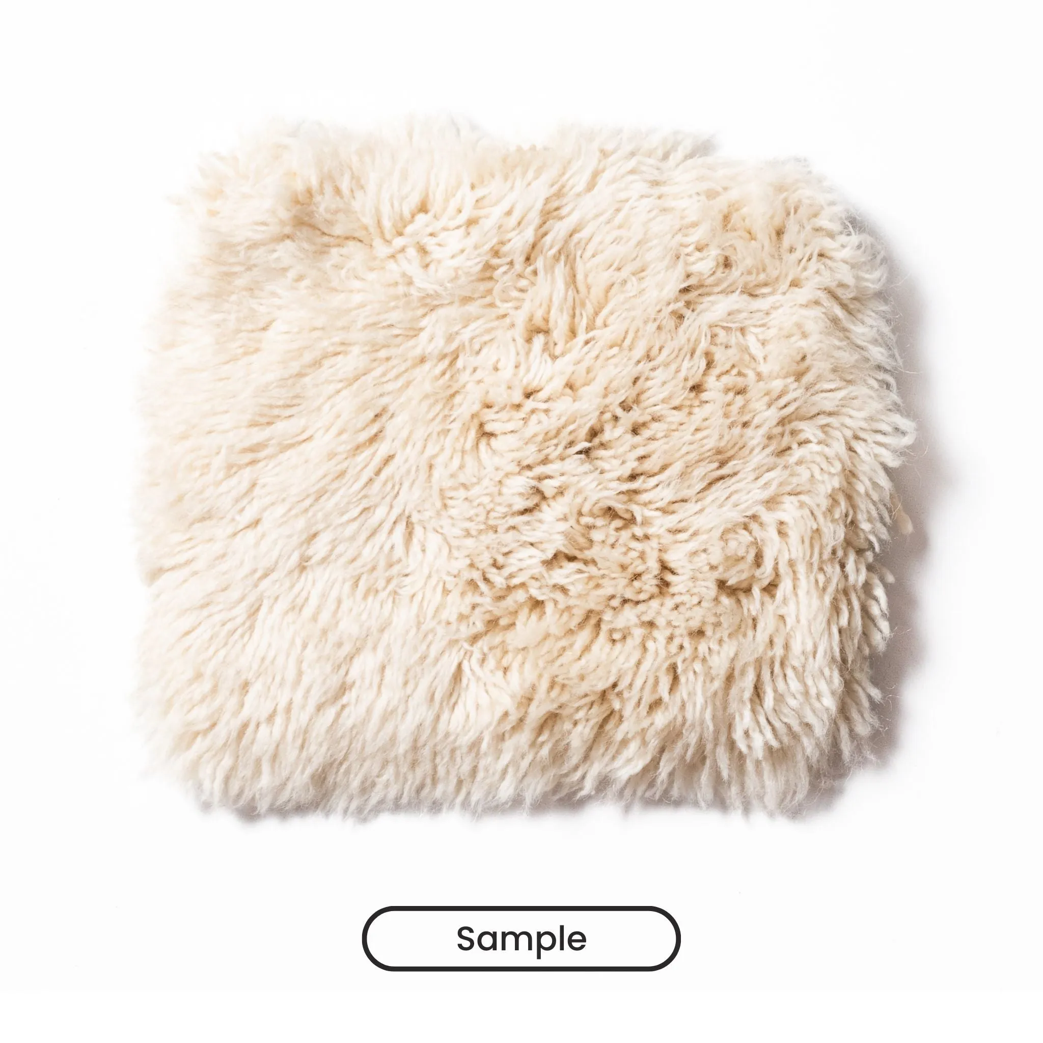Mist Lines Round - Luxury Shag Moroccan Rug