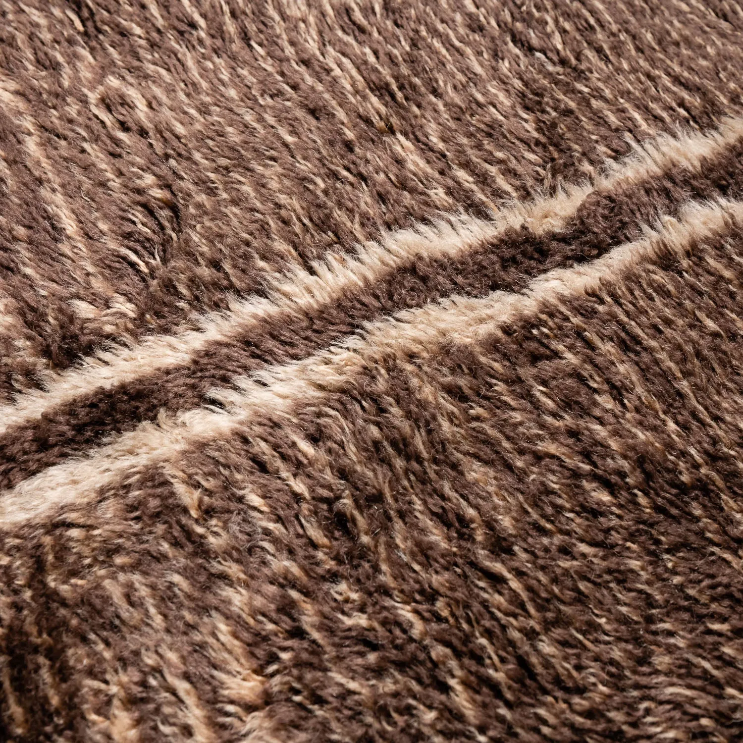 Mocha Melody - Luxury Shag Moroccan Rug