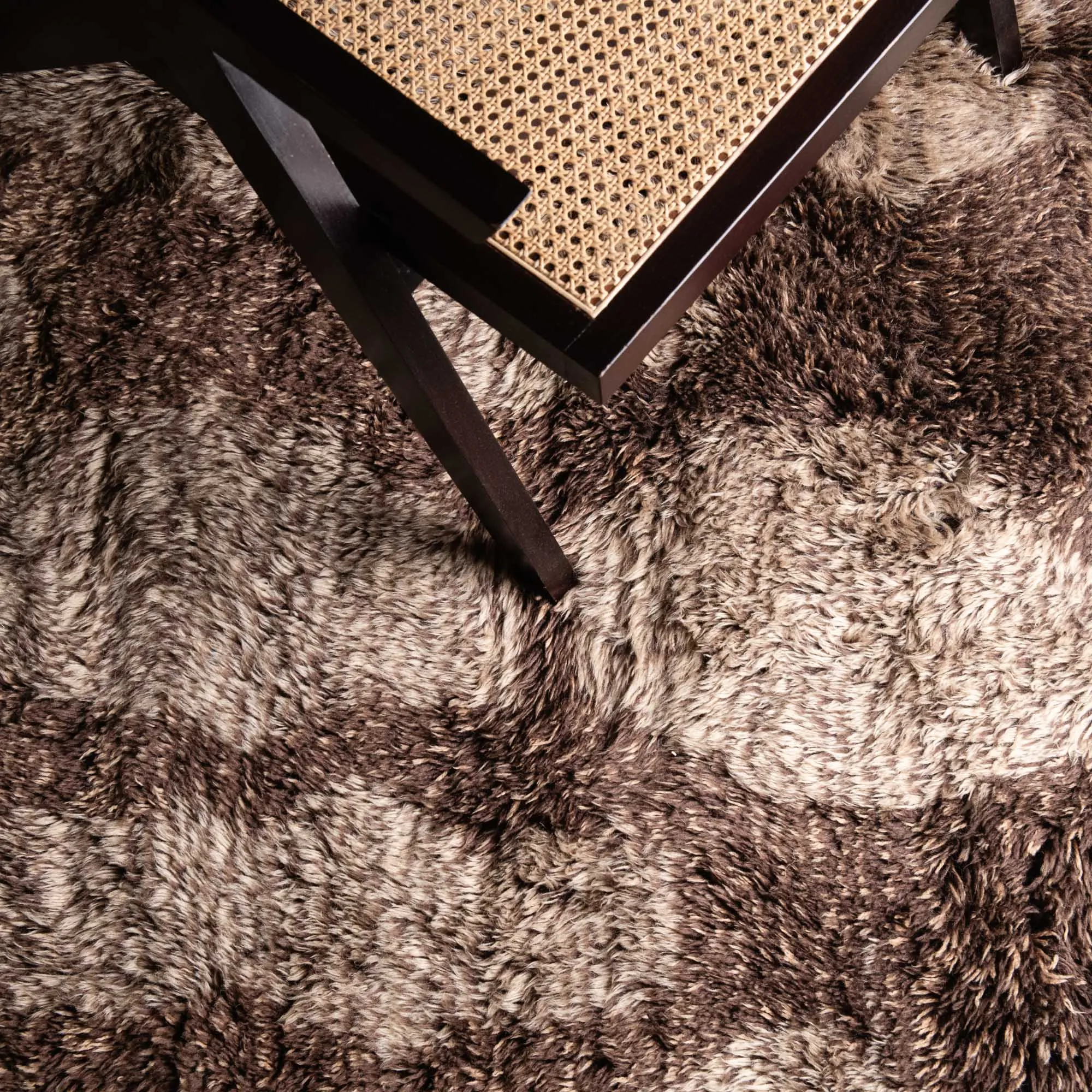 Mocha Melody - Luxury Shag Moroccan Rug