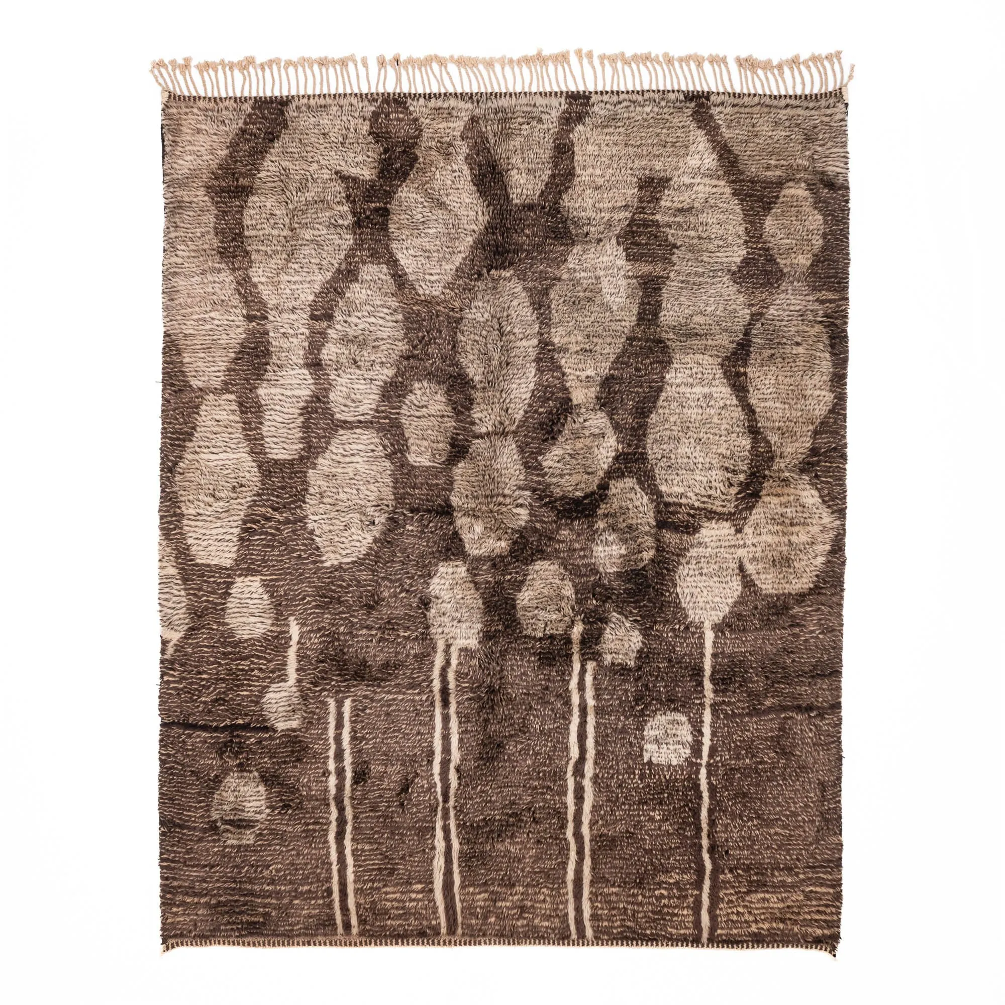 Mocha Melody - Luxury Shag Moroccan Rug